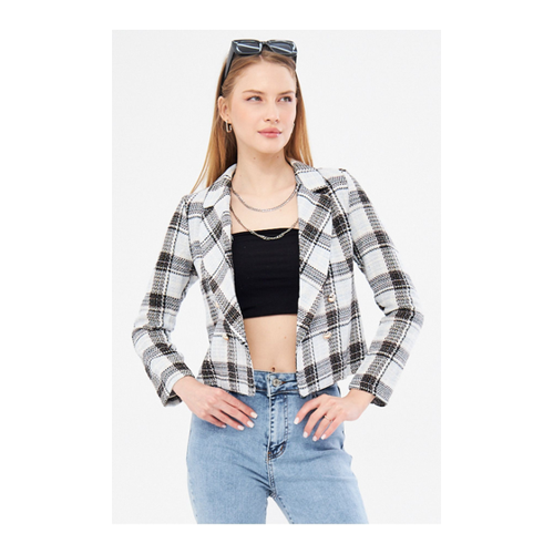 Bild von Hochwertige Armonika Jacke für Damen im klassischen Dunkelblau