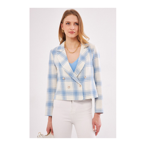 Bild von Stilvolle Armonika Jacke in Blau für Damen – Blazer-Style