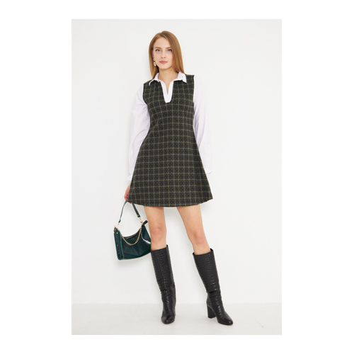 Bild von Wundervolles Armonika Minikleid in Khaki