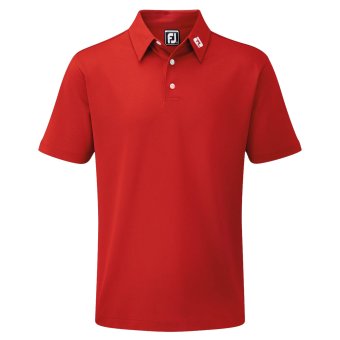 Bild von Footjoy Pique Solid Stretch Polo rot
