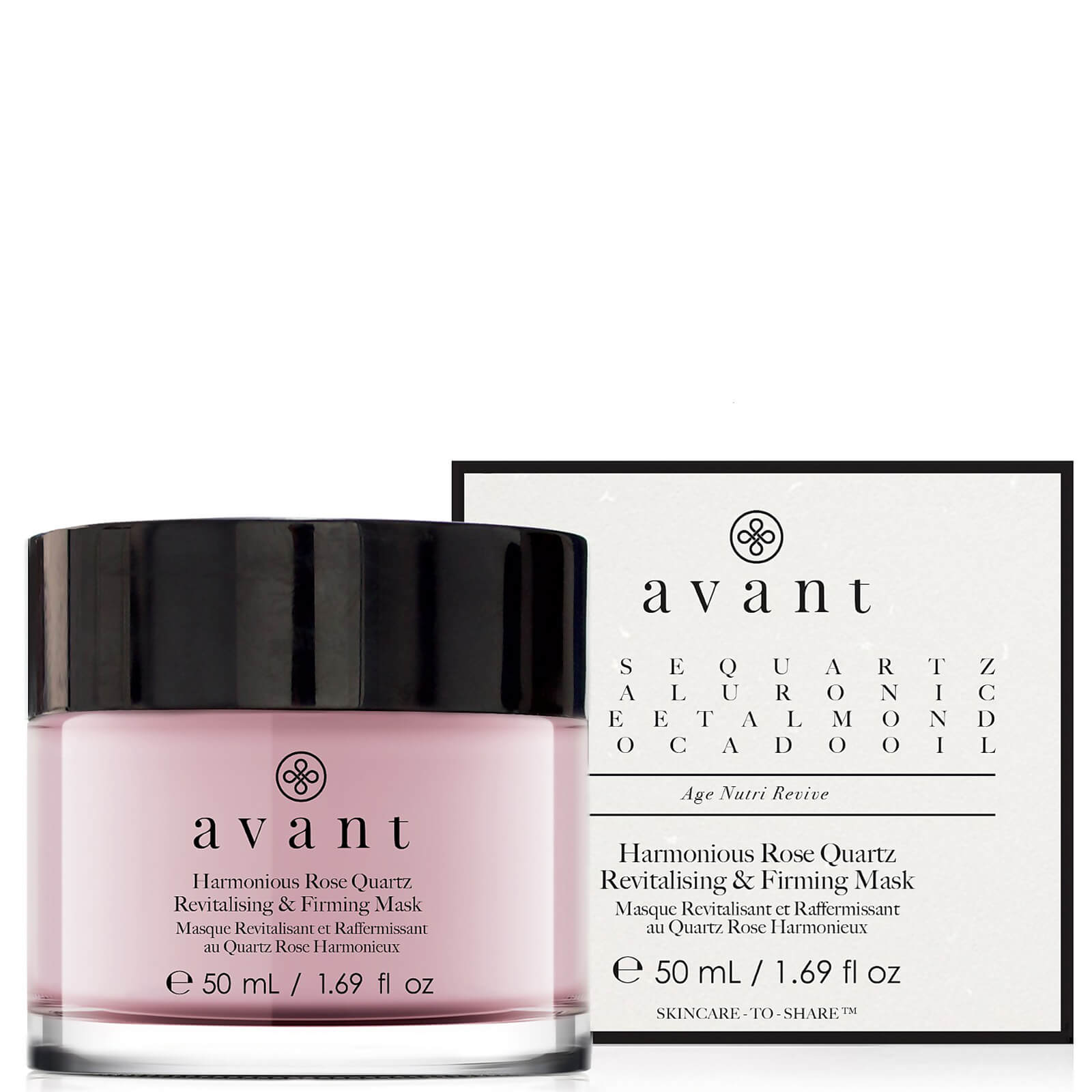 Bild von Avant Skincare Harmonische Rosenquarz Revitalisierende und straffende Maske 50ml