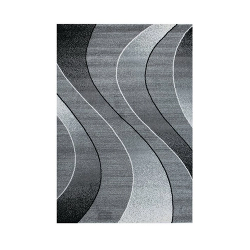 Bild von Eleganter VIMODA Teppich im geometrischen Kurvenmuster
