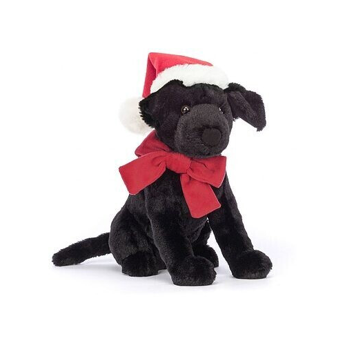 Bild von Jellycat Winterwärmer Pippa Schwarzer Labrador 22 cm – Ein kuscheliger Begleiter für kalte Tage