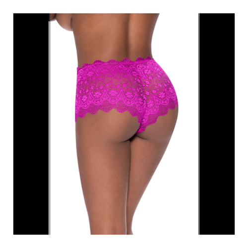 Bild von Verführerische Eleganz: Spitzen-Boyshort in Himbeerrot