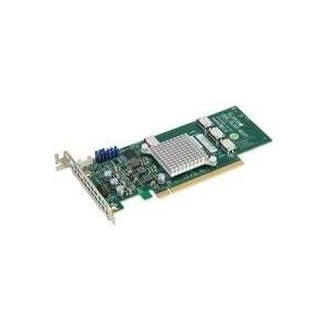 Bild von Super Micro Supermicro AOC-SLG3-4E4T - Speicher-Controller - 4 Sender/Kanal - PCIe 3.0 - Low-Profile - PCIe 3.0 x16 (AOC-SLG3-4E4T-O)