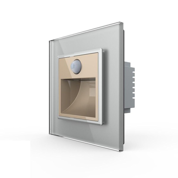 Bild von Treppenbeleuchtung m. Bewegunsmelder Gold/Grau VL-C7-TBW/SR-13/15 LIVOLO
