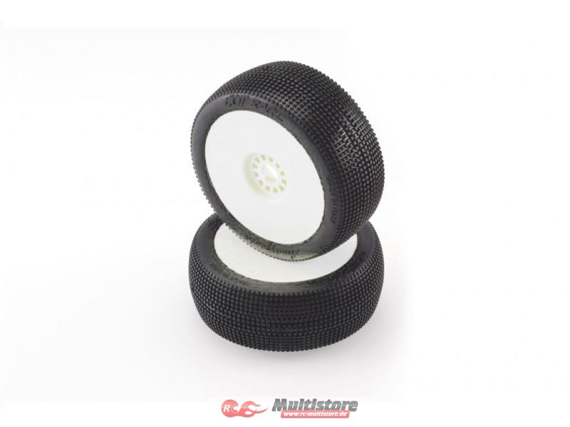 Bild von HOTRACE BUGGY 1/8 AMAZZONIA WHITE GLUED ON WHITE RIMS (2) / HRE001-0363