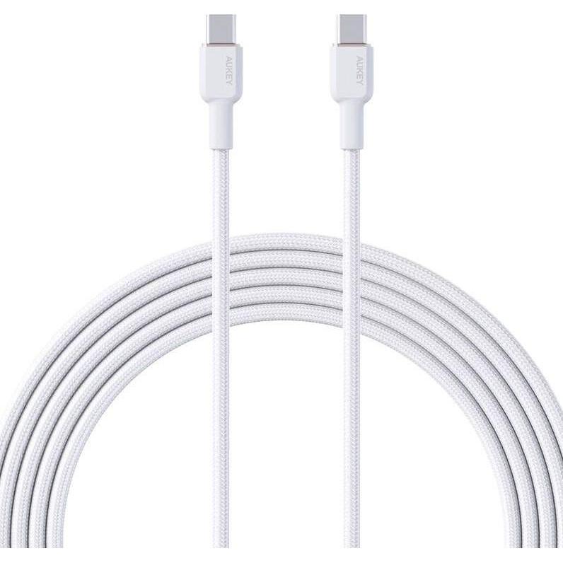 Bild von Aukey USB-C to USB-C Cable Aukey CB-NCC2, 60W, 1.8m (white) (1.80 m, USB 3.2 Gen 1), USB Kabel