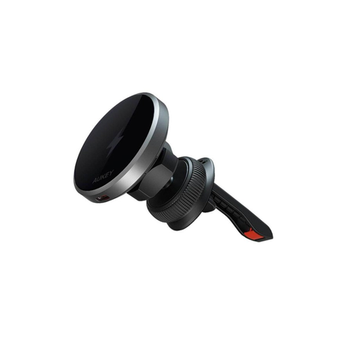 Bild von Aukey Car Phone Holder HD-MC13 mit Charger 15W Qi2 (Schwarz)