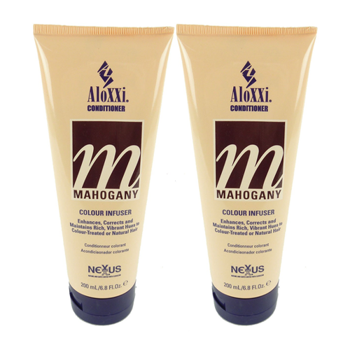 Bild von Nexxus Aloxxi Conditioner Mahogany Colour Infuser Haar Farbe Spülung 2x200ml