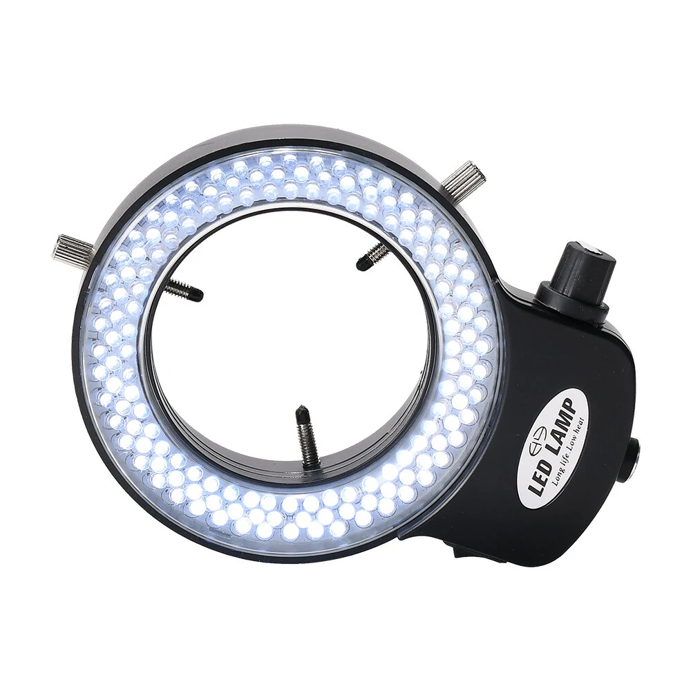 Bild von HAYEAR Adjustable 6500K 144 LED Ring Light Illuminator Lamp For Industry Stereo Microscope Lens Camera Magnifier 110V-24