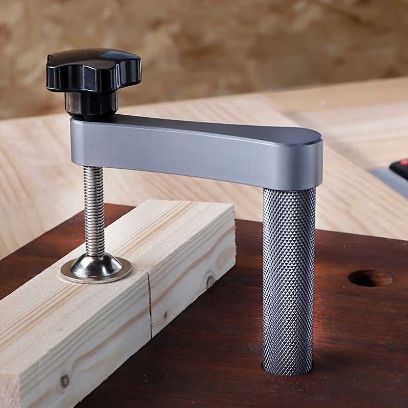 Bild von 19mm/20mm Universal Quick Action Manual Bench Dog Clamp Adjustable Woodworking Desktop Clip Hold Down Fixed Clamp