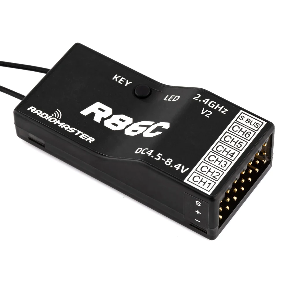 Bild von Radiomaster R86C V2 6CH/8CH Compatible PWM SBUS RC Receiver for Radiomaster TX12 T16S Radio Transmitter