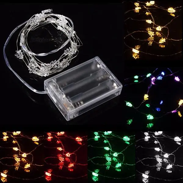 Bild von 2M 20 LED Battery Powered Christmas Tree String Fairy Light For Xmas Party Weddinng Decor