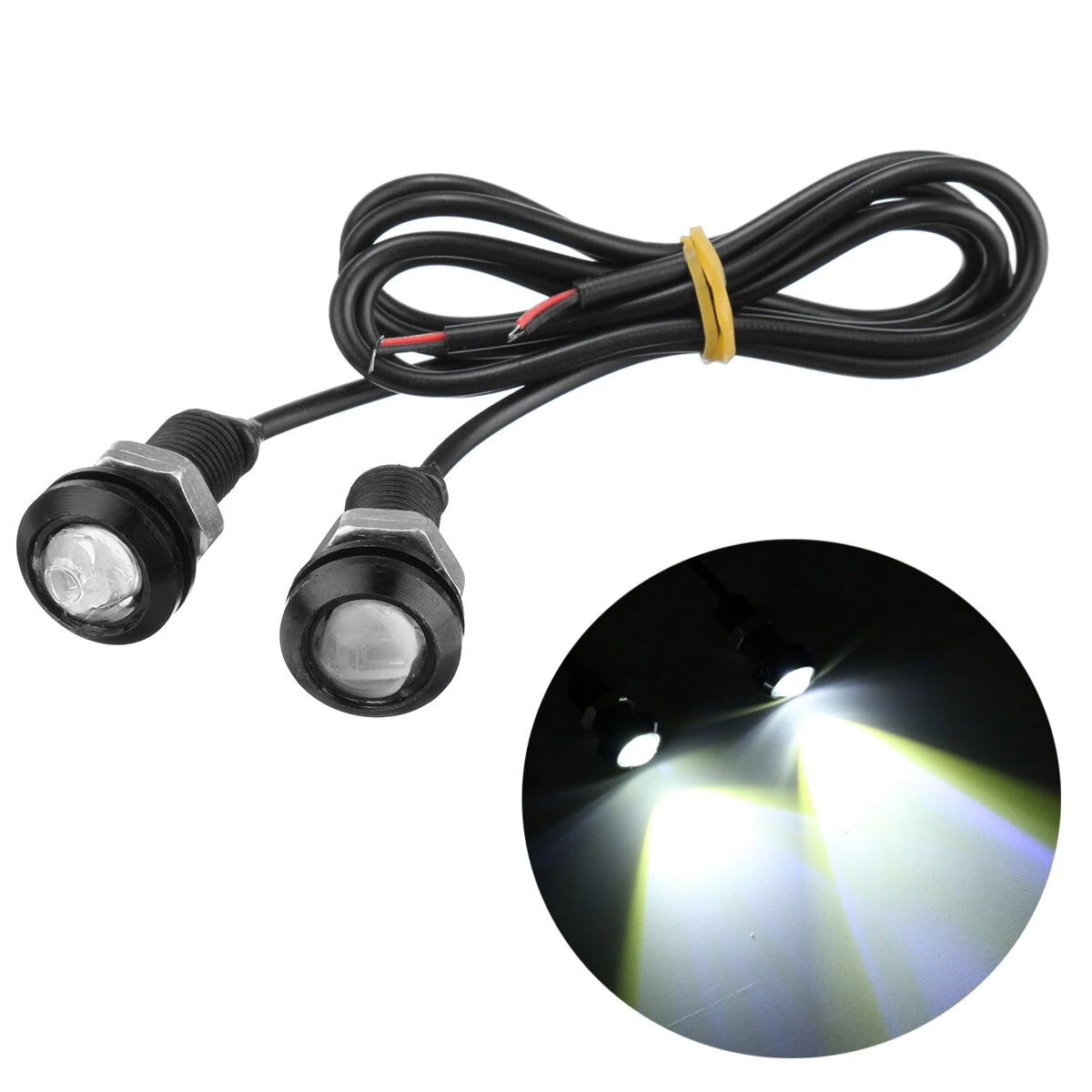 Bild von 2PCS 9W 12V 5730 Eagle Eye 18MM LED Light DRL Daytime Running Backup Lights