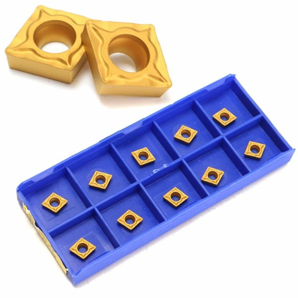 Bild von 10pcs CCMT060204-HM YBC251 Carbide Insert Titanium Coated Carbide Cutter