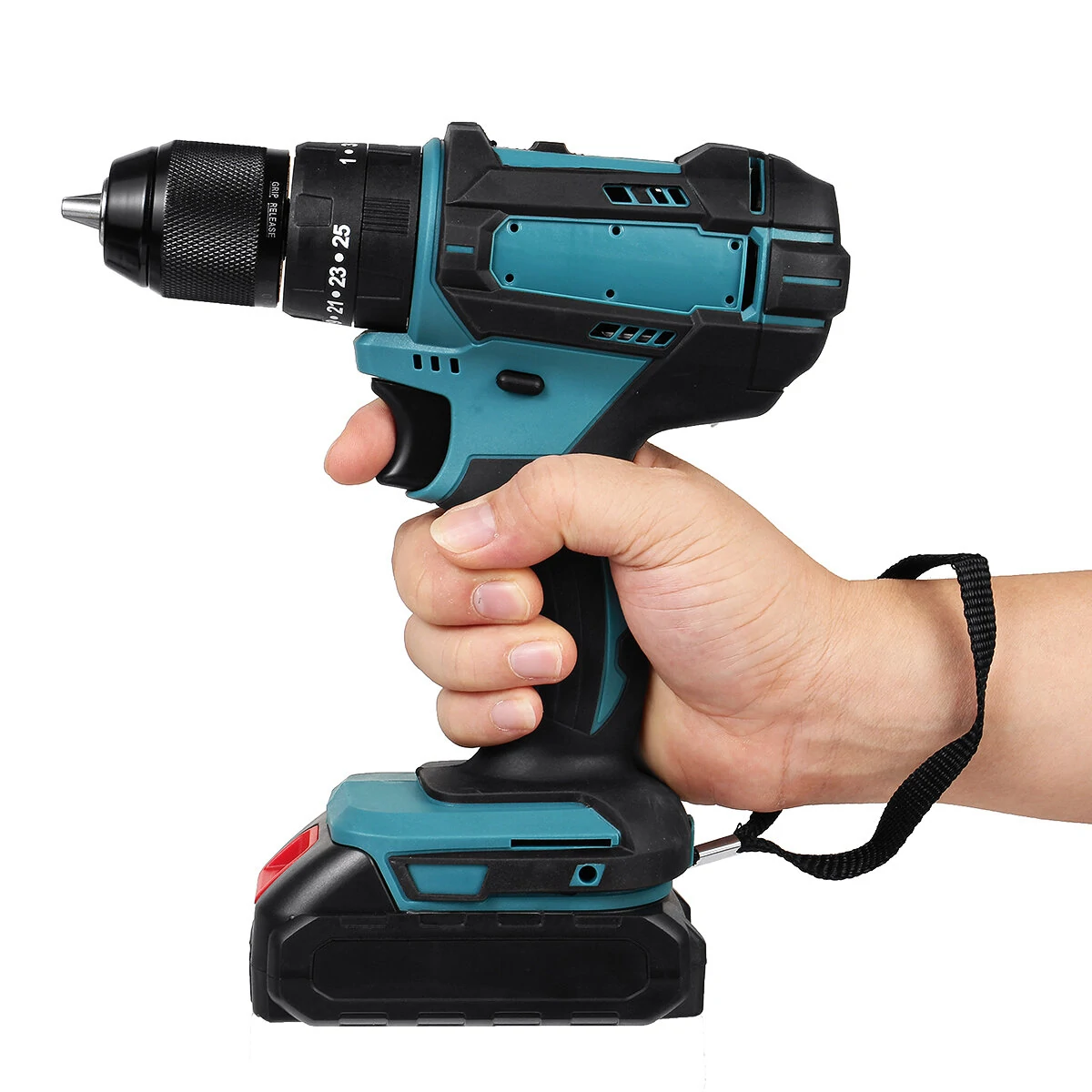 Bild von 350N.m 4000 rpm Electric drill 3 In 1 Hammer Flat Drill Screwdriver Churn Drill with Battery