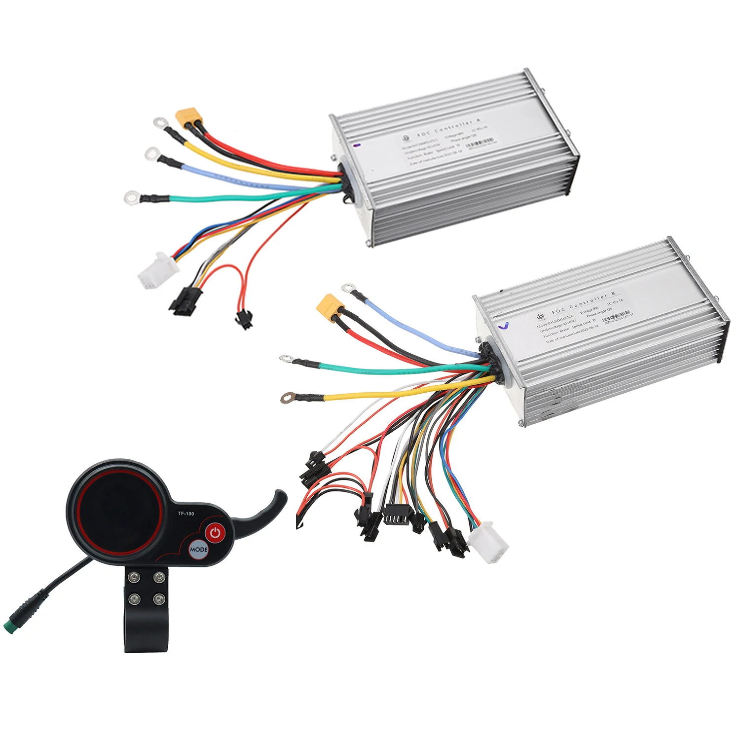 Bild von JingBo 60V 45A FOC Sine Wave Electric Scooter Controllers With Display TF-100 5 Pin Display For LAOTIE TI30 ES19 ANGWATT