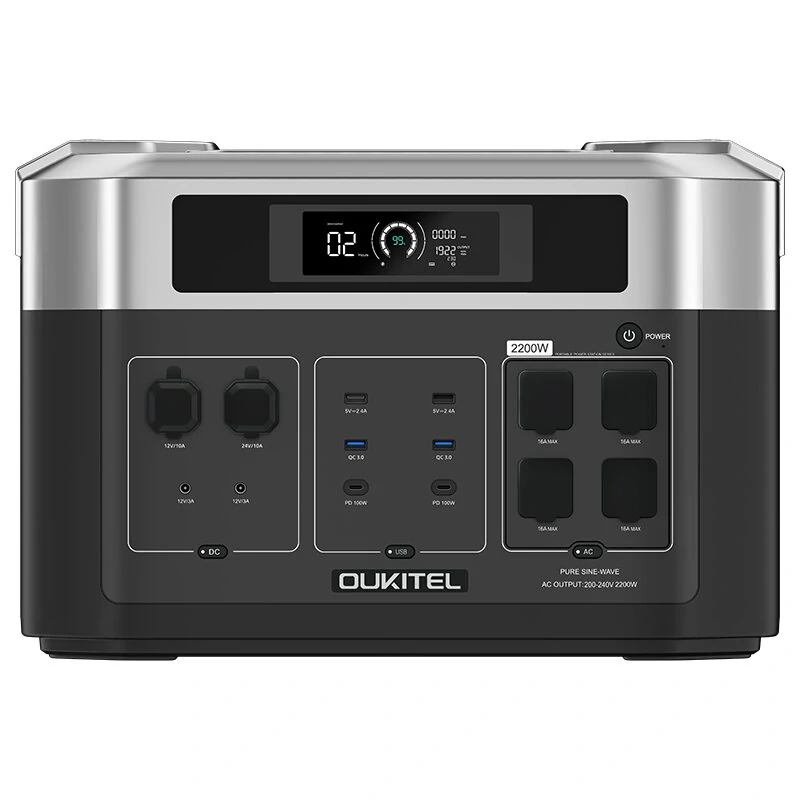 Bild von OUKITEL BP2000E Outdoors Portable Power Station 2048Wh LiFePo4 Solar Generator 2200W AC Output LiFePO4 Solar Generator f