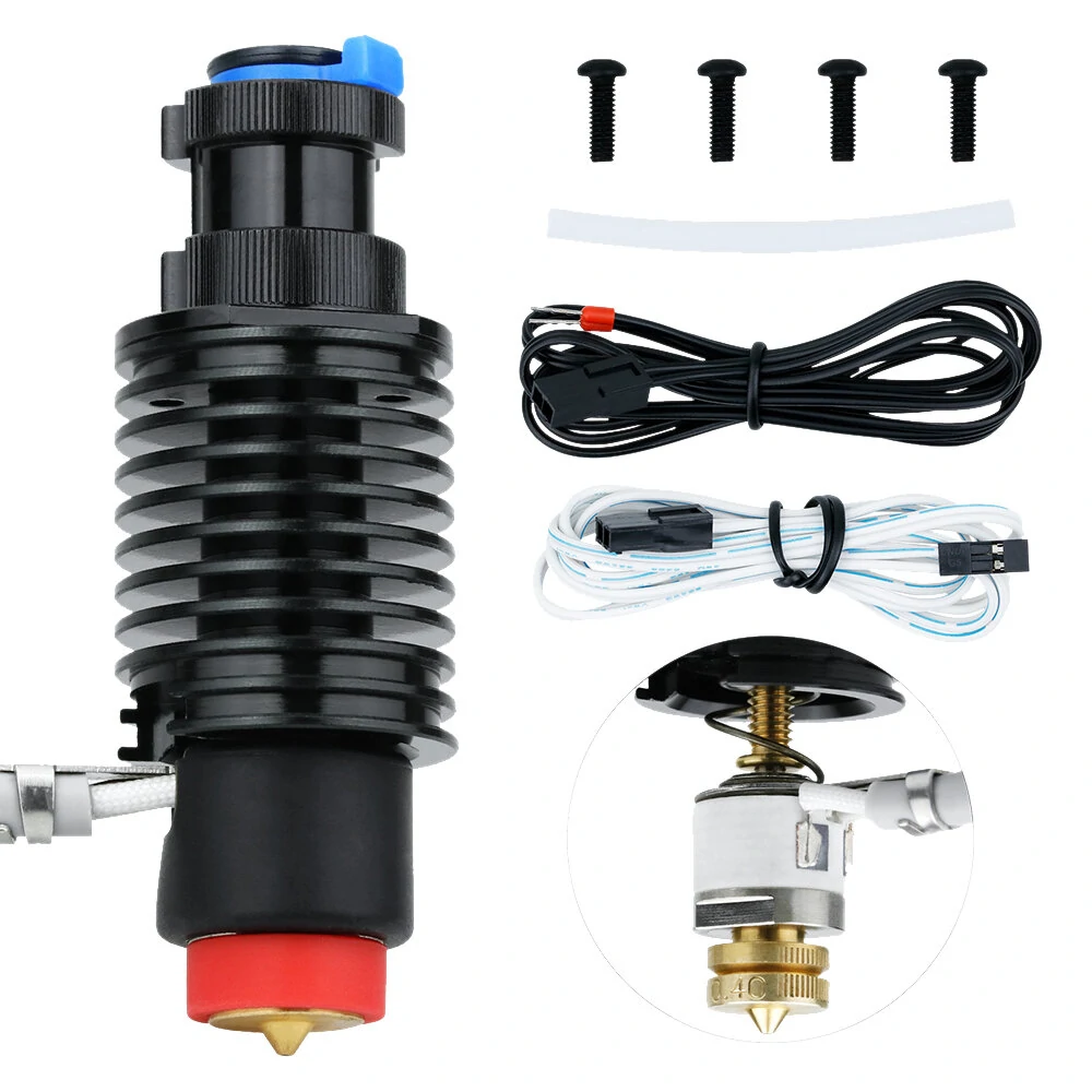 Bild von E3-DRevo Full Hotend Kit Bimetal Throat Nozzle Ceramic Heating Core 104NT Thermistor for E-3d V6 Voron Prusa Ender3 Prin