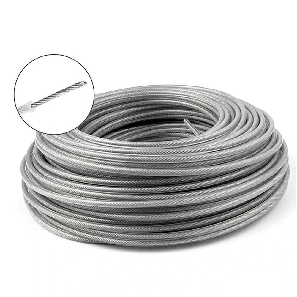 Bild von 1PCS 15M Steel Wire Nylon Grass Trimmer Line Round Roll Replacement for Efficient Eco-Friendly Gardening High Durability