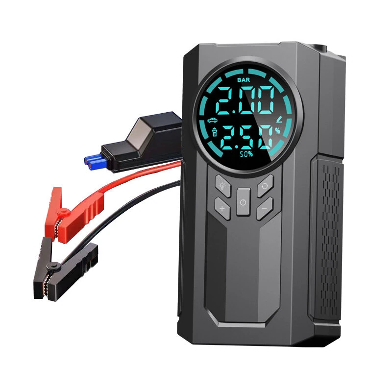 Bild von 3 In 1 Portable 12V Car Jump Starter Power Bank Air Compressor Cordless Electric Car Air Pump With Emergency Start Power