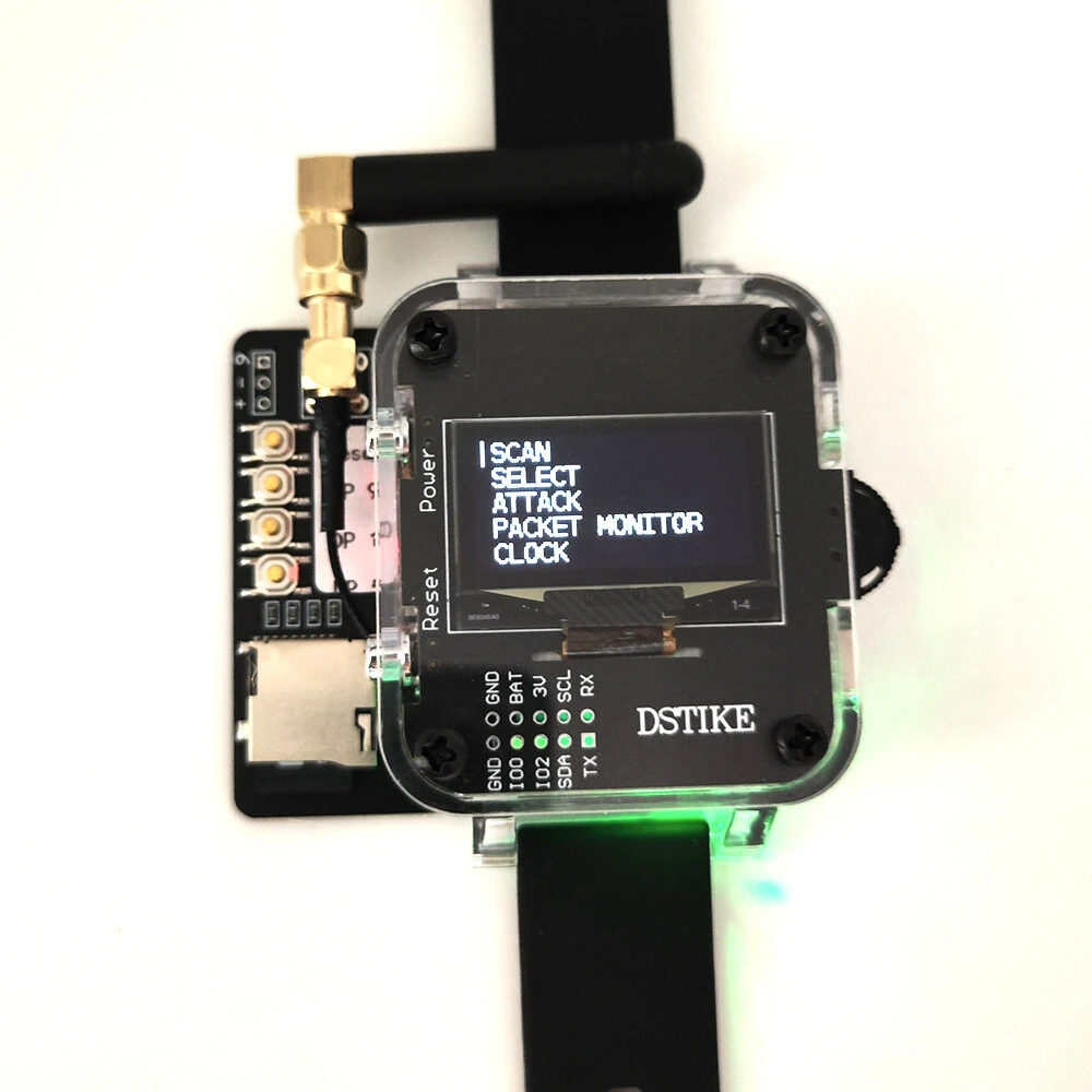 Bild von DSTIKE Deauther Watch Z ESP8266 Atmega32u4 Programmable Hacker Watch 1000mAh 80-100m Range USB-C 9-10h Work Time