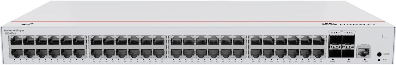 Bild von Huawei S220-48P4S Gigabit Ethernet (10/100/1000) Power over Ethernet (PoE) 1U Grau (98012379)