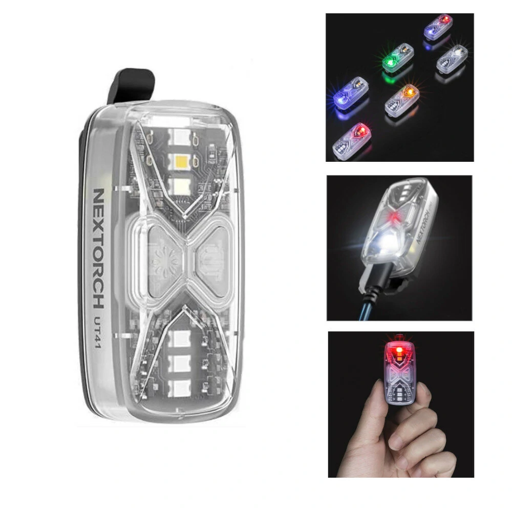 Bild von Nextorch UT41 LED EDC Police Flashlight Shoulder Warning Emergency Light with 6 Light Sources Type-C Rechargeable LED Si