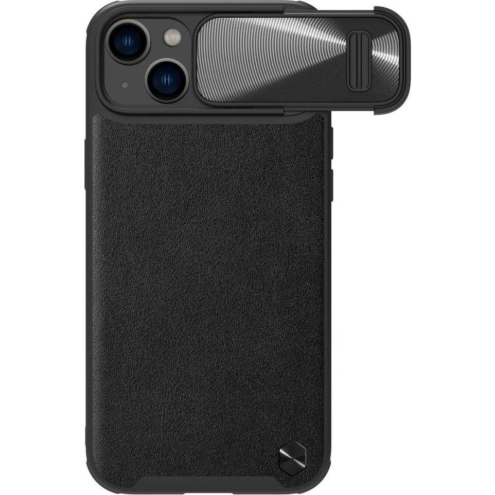 Bild von Nillkin CamShield Leather S Case iPhone 14 Plus cover with camera cover black (Apple iPhone 14 Plus), Smartphone Hülle, Schwarz