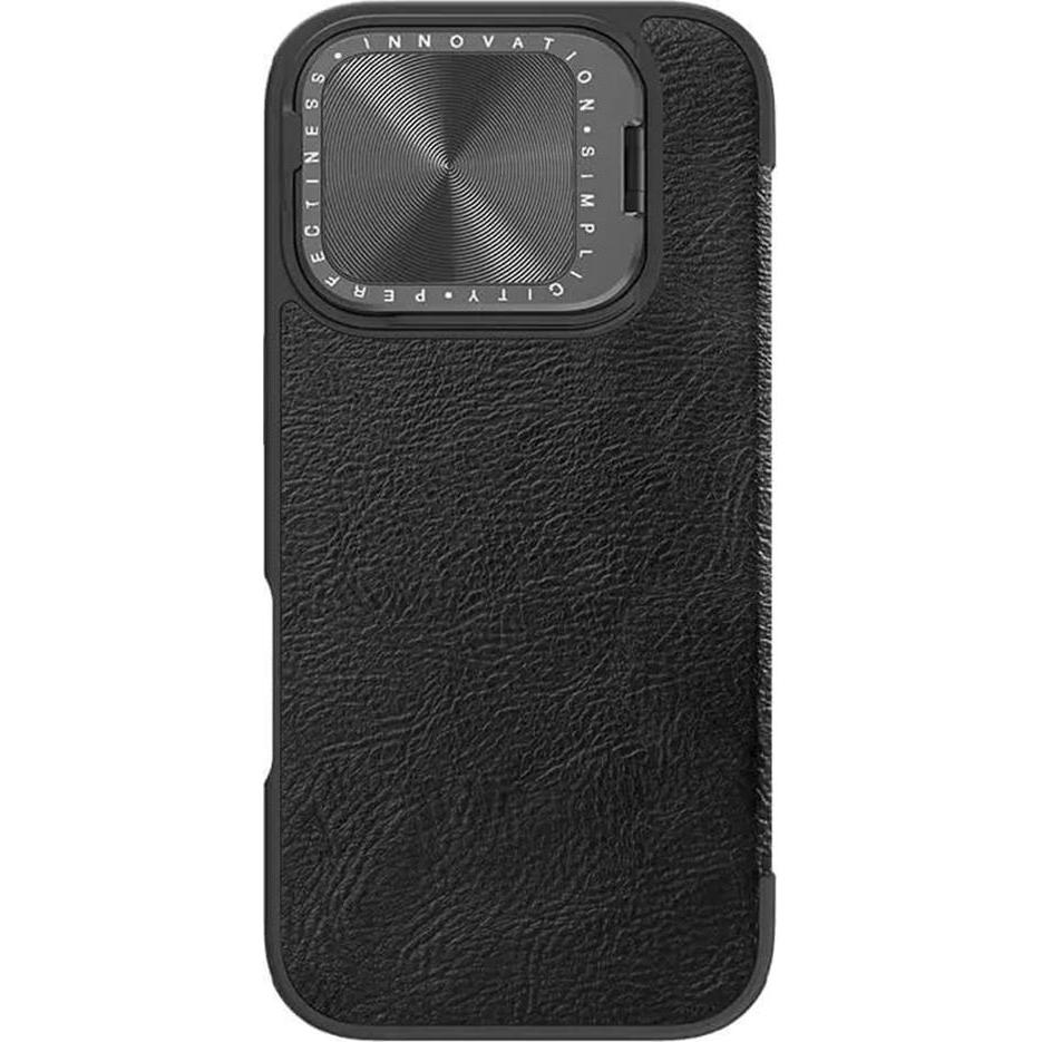 Bild von Nillkin Qin Prop Leather Case (Apple iPhone 16 Pro), Smartphone Hülle, Schwarz