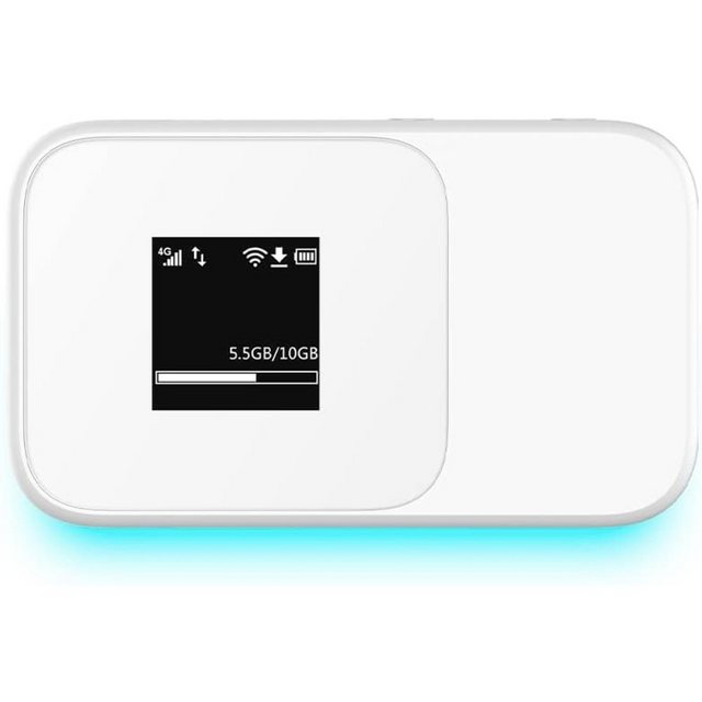 Bild von ZTE MF986D 4G+ MiFi, tragbares Reise-WLAN, entsperrtes LTE-Advanced Cat12/13 Mobile Wi-Fi Hotspot, Wohnwagen Wi-Fi, bis zu 32 WLAN-Geräte, langlebiger Akku - Weiß