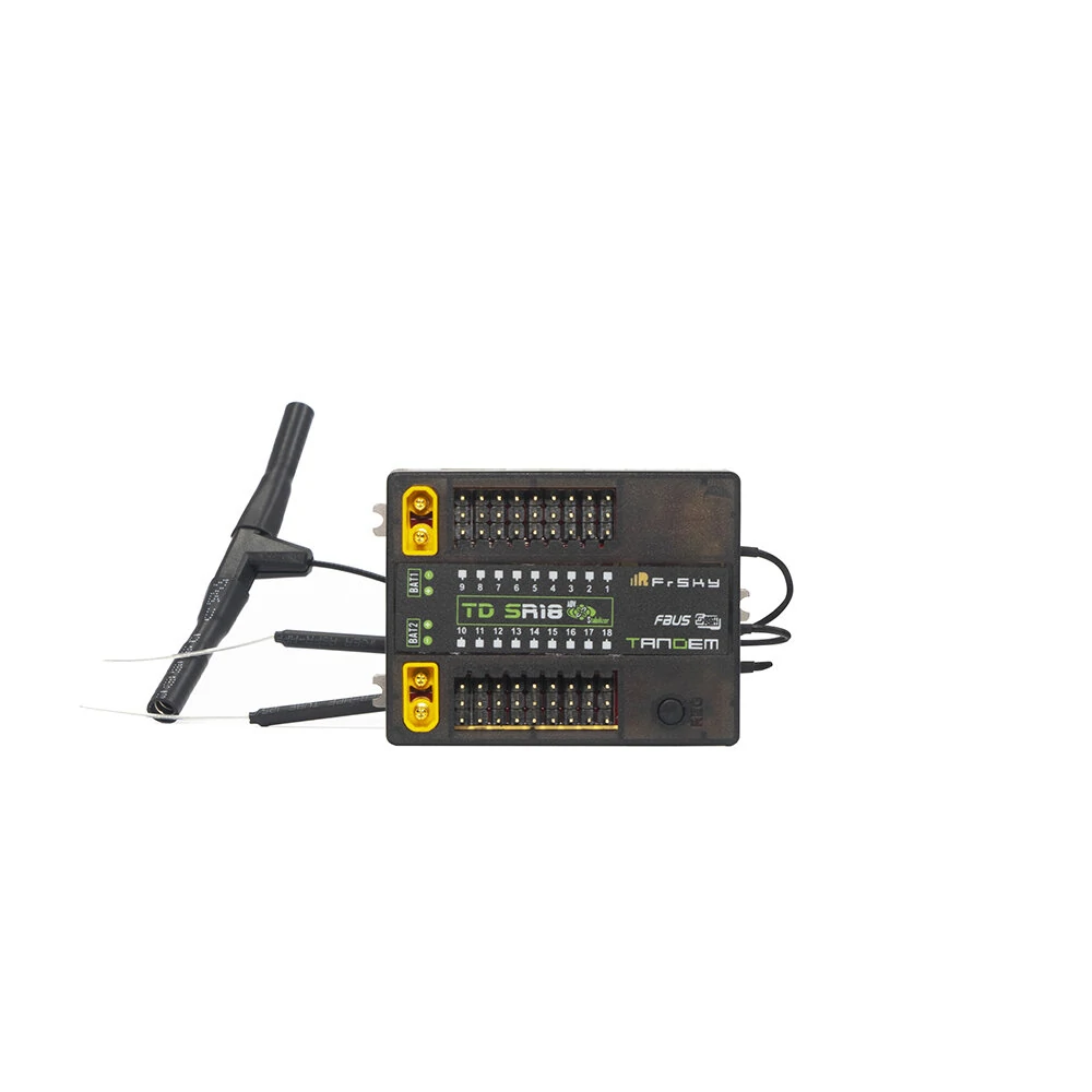 Bild von FrSky Tandem TD Series TD SR18 2.4GHz/900MHz 18CH Dual-Band Long Range RC Receiver With Triple Antenna for FPV RC Racer