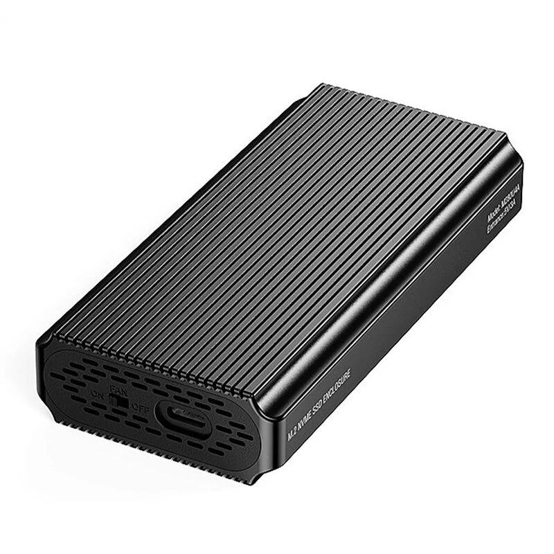 Bild von Blueendless 40Gbps USB4 M.2 NVMe SSD Enclosure with Cooling Fan Aluminum M.2 SSD Case Compatible with Thunderbolt 3 4 US