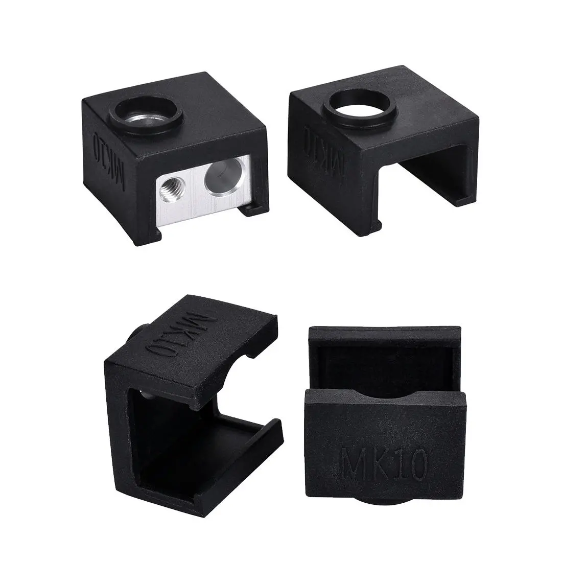 Bild von MK10 Black Silicone Protective Case for Aluminum Heating Block 3D Printer Part
