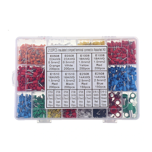 Bild von Aemedy® 2120pcs Insulated Cord Pin End Terminals Set