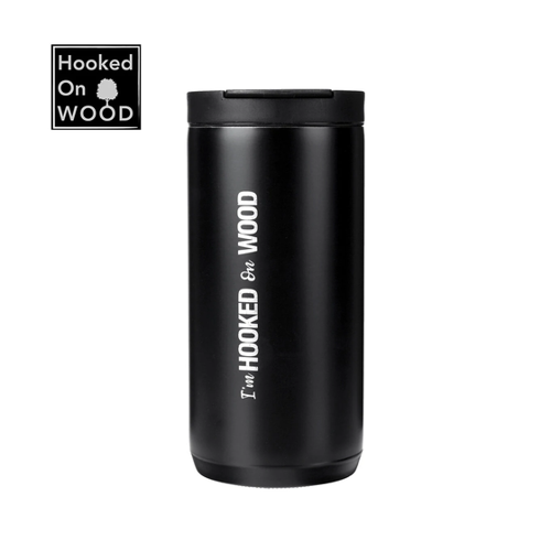 Bild von Hooked On Wood 400ML Edelstahl Kaffeebecher – Ideal für Unterwegs