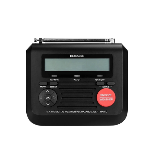 Bild von Retekes TR625 Tragbares NOAA Wetterradio mit digitalem Wecker und Sprachwarnungen