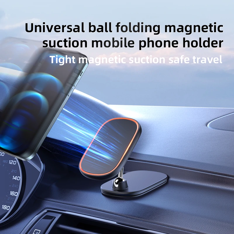 Bild von JK-317 Magnetic Car Phone Holder Foldable Dashboard Mount Bracket 1080° Rotation Stand for iPhone 12 13 14 14 Pro for Hu