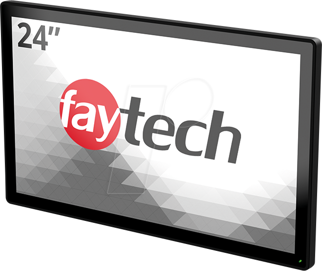 Bild von Faytech FT24TMCAPOB Touchscreen-Monitor EEK: G (A - G) 61cm (24 Zoll) 1920 x 1080 Pixel 16:9 3.5 ms