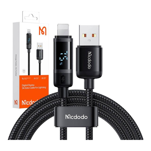 Bild von Mcdodo CA-5000 USB-A zu Lightning Kabel – 1,2 m (schwarz)
