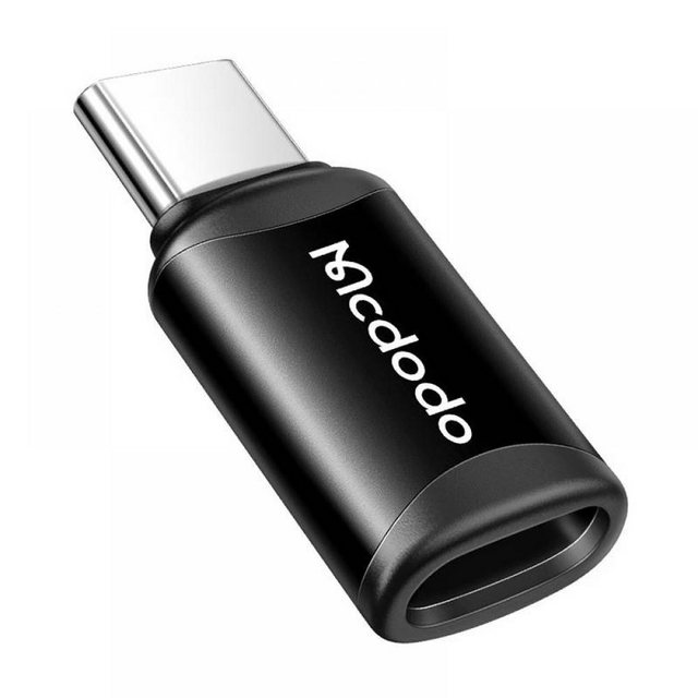 Bild von Mcdodo Lightning to USB-C adapter, OT-7700 (black) (Lightning, USB Typ C), Mobilgerät Adapter, Schwarz