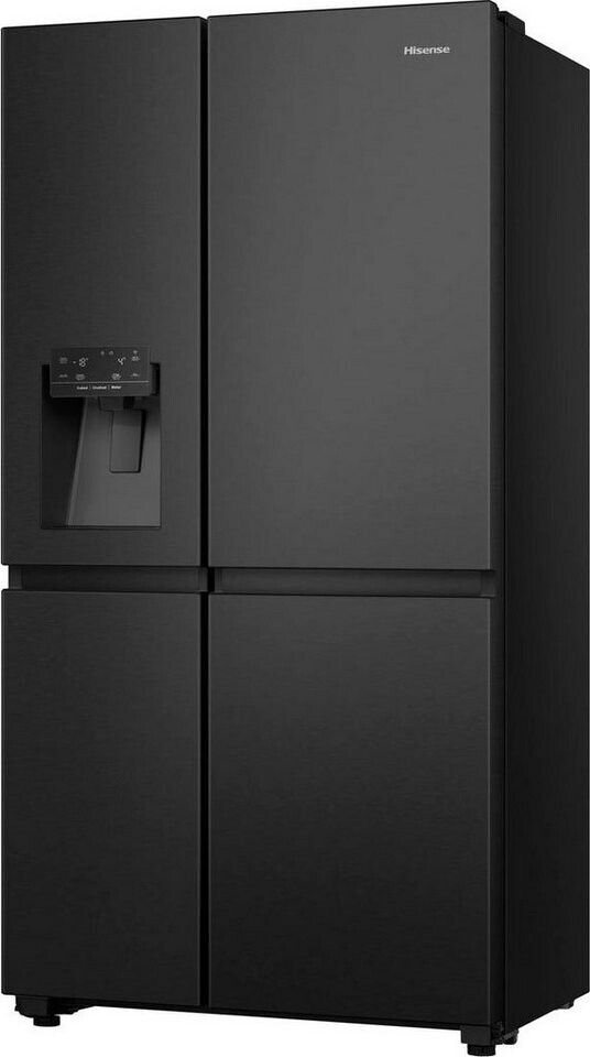 Bild von Hisense RS818N4TFC Side by Side – Kühl-Gefrierkombination, EEK C, Eis-Wasserspender, LED Display, Total No Frost, Multi Air Flow, Fast Freeze, schwarz