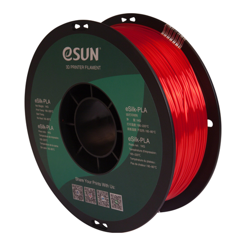 Bild von Esun EPLA-SILK 1.75mm RED 1kg – Hochwertiges 3D-Druckmaterial