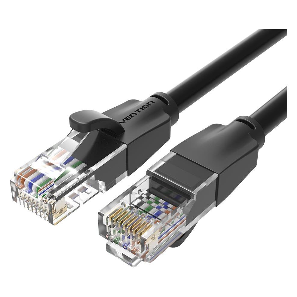 Bild von Vention Cat.6 UTP Patch Cable, schwarz, 1m (U/UTP, CAT6, 1 m), Netzwerkkabel