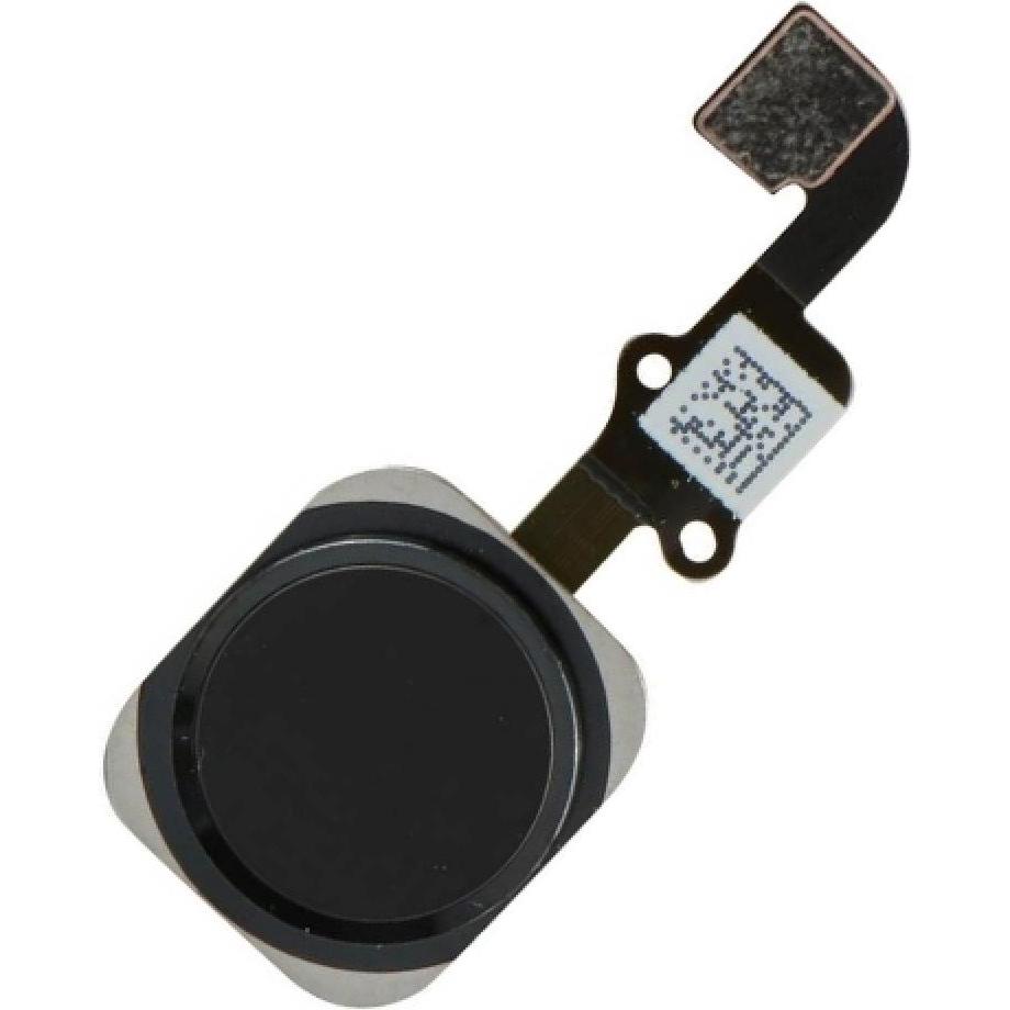 Bild von Foxconn iPhone 6 Home Button Flexkabel mit Home Knopf und Gummiring schwarz (iPhone 6), Mobilgerät Ersatzteile, Schwarz