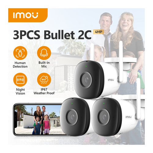Bild von IMOU Bullet 2C 4MP WiFi Kamera – Die ideale Überwachungslösung