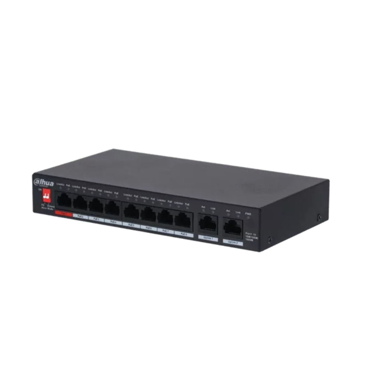 Bild von Dahua Technology PoE DH-PFS3010-8GT-96 Unmanaged Gigabit Ethernet (10/100/1000) Power over Ethernet (10 Ports), Netzwerk Switch