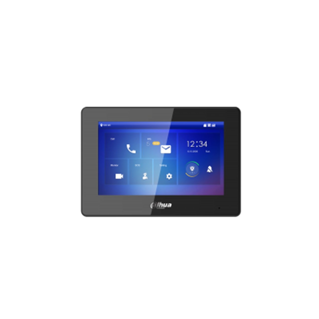 Bild von Dahua DHI-VTH5422HB-W - Monitor - Hybrid - 2-Draht - Wi-Fi - Schwarz (1024 x 600 Pixel, 7"), Digital Signage, Schwarz