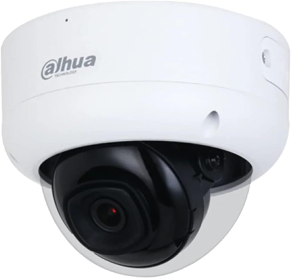 Bild von Dahua NET CAMERA 8MP IR DOME/HDBW3841E-AS-0280B-S2 (3840 x 2160 Pixels), Netzwerkkamera, Weiss